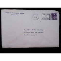 J) 1932 UNITED STATES, REGISTER OR INSURE VALUABLE NAIL, JEFFERSON, AIRMAIL, CIRCULATED COVER, FROM USA