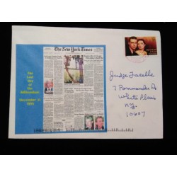 J) 1999 UNITED STATES, NEWS PAPER, THE LAST DAY OF THE MILENIUM, AIRMAIL, CIRCULATED COVER, FROM USA