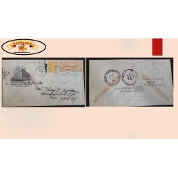 O) 1936 UNITED STATES - USA, SPECIAL DELIVERY, AIRMAIL, ROTARY PRESS PRINTING, WINGED GLOBE 6c orange, MONROE 10c,