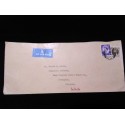 J) 1958 ENGLAND, QUEEN ELIZABETH II, AIRMAIL, CIRCULATEDE COVER, FROM ENGLAND TO USA