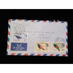 J) 1923 HONDURAS, BIRDS, MULTIPLE STAMPS, AIRMAIL, CIRCULATED COVER, FROM HONDURAS TO NEW YORK