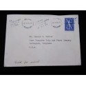 J) 1956 FINLAND, GIRL, POSTCARD, POSTAL STATIONARY, AIRMAIL, CIRCULATED COVER, FROM FINLAND TO USA