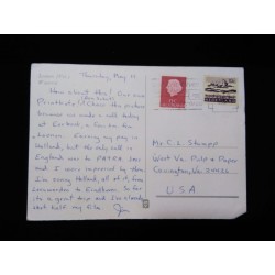 J) 1949 NETHERLAND, AIRPLANE, LANDSCAPE, MULTIPLE STAMPS, AIRMAIL, CIRCULATED COVER, FROM NETHERLAND TO USA