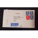 J) 1962 ENGLAND, QUEEN ELIZABETH II, MULTIPLE STAMPS, AIRMAIL, CIRCULATED COVER, FROM ENGLAND TO VIRGINIA