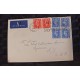 J) 1977 ENGLAND, KING, MULTIPLE STAMPS, WITH SLOGAN CANCELLATION, AIRMAIL, CIRCULATED COVER, FROM ENGLAND TO NEW YORK