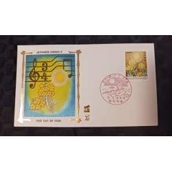 J) 1980 JAPAN, JAPANESE SONGS V, FLOWERS, FDC
