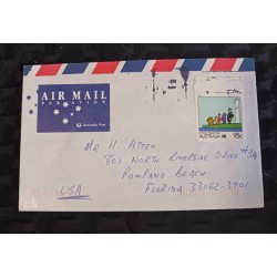 J) 1995 AUSTRALIA, LIVING TOGETHER, AIRMAIL, CIRCULATED COVER, FROM AUSTRALIA TO FLORIDA