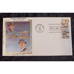 J) 1978 UNITED STATES, WRIGHT BROTHERS 75TH ANNIVERSARY, FDC