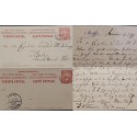 J) 1897 PARAGUAY, F+A 12, 4 CENTS RED, POSTCARD, POSTAL STATIONARY, UNIVERSAL POSTAL UNION, XF