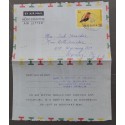 J) 1959 GHANA, BIRD, AEROGRAMME, AIRMAIL, CIRCULATED COVER, FROM ACHIMOTA TO USA