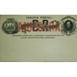 J) 1900 COSTA RICA, POSTCARD, POSTAL STATIONARY, PROOF, XF