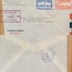 J) 1942 COSTA RICA, LA SALAMANCA INTERNATIONAL AIRPORT 1940 BUILT ADMINISTRATION LEON CORTES, OPEN BY EXAMINER