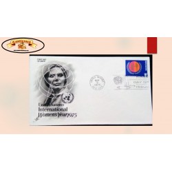 O) 1975 UNITED NATIONS, NEW YORK,  EQUALITY BETWEEN MEN AND WOMEN, INTERNATIONAL WOMEN´S YEAR,  FDC XF