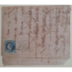 S) 1862 SPAIN, LETTER SENT FROM PRAVIA OVIEDO TO HAVANA ON JANUARY 2, STAMP 1 REAL.
