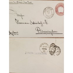 J) 1903 COSTA RICA, UPU, POSTAL STATIONARY, CIRCULATED COVER, FROM COSTA RICA TO ENGLAND