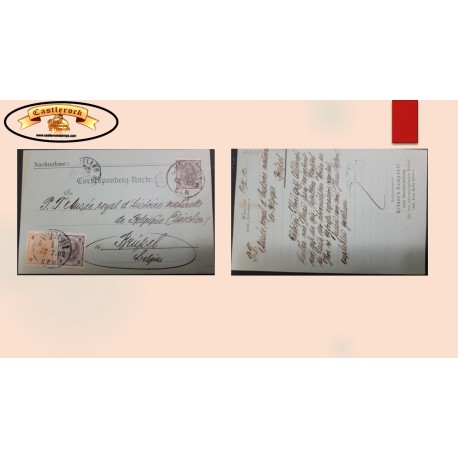 O) 1902 AUSTRIA, EMPEROR FRANZ JOSEPH I. 2h, 6h, POSTAL CARD CIRCULATED XF