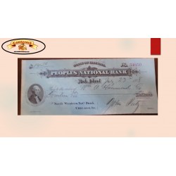 O) 1888 UNITED STATES - USA, PEOPLES NATIONAL BANK, ILLIONS, NORTH WESTERN NATIONAL BANK, XF