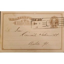 J) 1916 COSTA RICA, COLON, POSTCARD, POSTAL STATIONARY, CIRCULATED COVER, FROM COSTA RICA