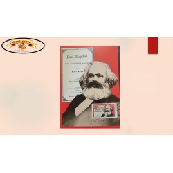 O) 1983 RUSSIA, KARL MARX, FATHER OF SCIENTIFIC SOCIALISM, COMMUNISM, MARXISM AND HISTORICAL MATERIALISM, MAXIMUM CARD, XF