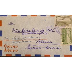 J) 1940 COSTA RICA, COLON, COCOS ISLANDS, AIRMAIL, CIRCULATED COVER, FROM COSTA RICA TO SWITZERLAND