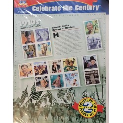 L).USA, America looks beyond its borders, Celebrate the Century™, face value 110,xf