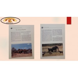 O) 1983 UGANDA, WORLD WILDLIFE FUND STAMP, WW , THE AFRICAN ELEPHANT, HISTORY OF THE ELEPHANT- XF