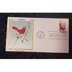 J) 1982 UNITED STATES, VIRGINIA, CARDINAL AND HOWERING FOGWOOD, FDC