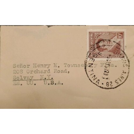 M) 1935, ARGENTINA, FROM BUENOS AIRES TO N. AND, WITH CANCELLATION, ESTAMBILLA DE RIVADAVIA.