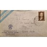 M) 1952, ARGENTINA, AIR MAIL, FROM MAR DE LA PLATA TO THE UNITED STATES, EVA PERON STAM, XF.