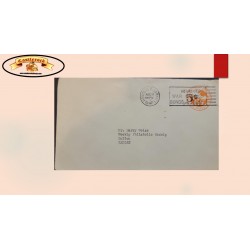 O) 1947 HAWAII, POSSESSION, AIR POST STAMPED ENVELOPE, SURCHARGED ON 6c orange, CIRCULATED TO KANSAS, XF