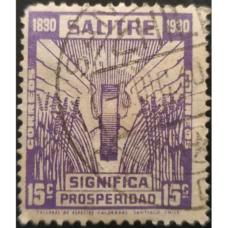 O) 1930 CHILE, PROSPERITY OF SALTPETER TRADE, USED XF