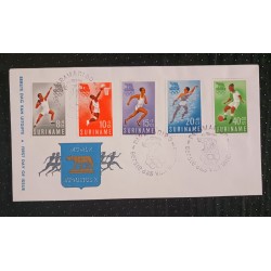 J) 1960 SURINAME, OLYMPIC GAMES, FDC