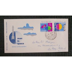 J) 1961 SURINAME, MAN IN SPACE, FDC