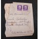 J) 1919 ITALY, PAIR, FRAGMENT OF LETTER, AIRMAIL, CIRCULATED COVER, FROM ITALY