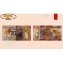 O) 2019 SCOTLAND, GREAT BRITAIN, POLYMER, BANKNOTE, 20 POUNDS STERLING, GBP KING ROBERT THE BRASS, SPIDER SPINNING HIS WEB,