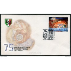 O) 2017 CHILE, SCHOOL OF MEXICO, WOMAN PAINTING BY XAVIER GUERRERO, ART, FDC XF