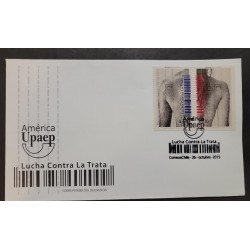 O) 2015 CHILE, AMERICA UPAEP, FIGHT AGAINST TRAFFICKING, FDC XF
