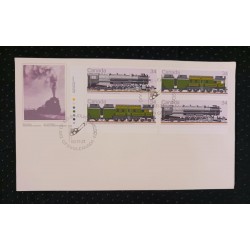 J) 2021 CANADA, RAILWAY, MULTIPLE STAMPS, FDC