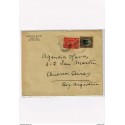 R) 1913 CHILE, SANTIAGO BUENOS AIRES COMMERCIAL ENVELOPE, TAX SEAL WITHOUT RECEPTION