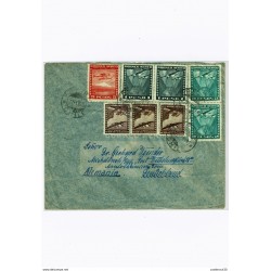 R) 1949 CHILE, FREIRE GERMANY AIR MAIL, WITHOUT RECEPTION