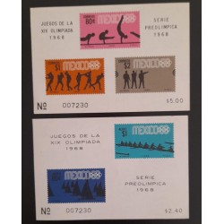 SO) 1968 MEXICO PRE-OLYMPIC SERIES, GAMES OF THE XIX OLYMPICS, SERIES OF 2