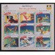 SO) 1992 ST VINCENT, FROM WALT DISNEY THE ART OF SKIING, MICKEY MOUSE CARTOON ON POSTAGE STAMPS MNH