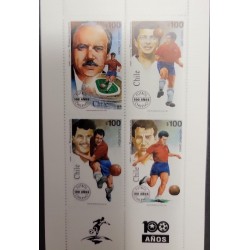 O) 1995 CHILE, FOOTBALL, CHILEAN SOCCER, CARLOS DITTBORN, HUGP LEPE, ELADIO ROJAS, HONORIO LANDA,  MNH