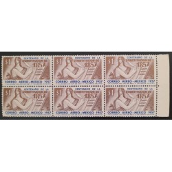 SO) 1957 MEXICO, CENTENARY OF THE CONSTITUTION, MNH