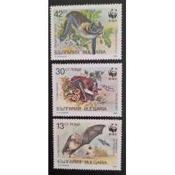 SO) 1989 BULGARIA, WWF, BAT, ANIMALS, MNH