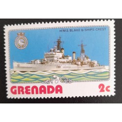 SO) GRENADA, SHIPS, HMS BLAKE & SHIPS CREST, MNH