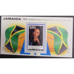 O) 1981 JAMAICA,  BOB MARLEY, REGGAE MUSICIAN, SONG TITLES, LEGEND ADRIAN BOOT, MNH