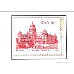 A) 1987 SOUTH AFRICA, ARCHITECTURE, DURBAN CITY COUNCIL, MNH