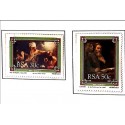 A) 1987 SOUTH AFRICA, PAINTINGS, THE FEAST OF BALATSAR, MATTHEW AND THE ANGEL, NATIONAL BIBLE SOCIETY, MNH