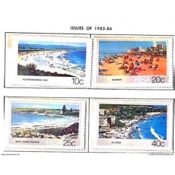 A) 1983 SOUTH AFRICA, BEACHES: PLETTENBERG BAY, DURBAN, WEST COAST, CLIFTON, MNH